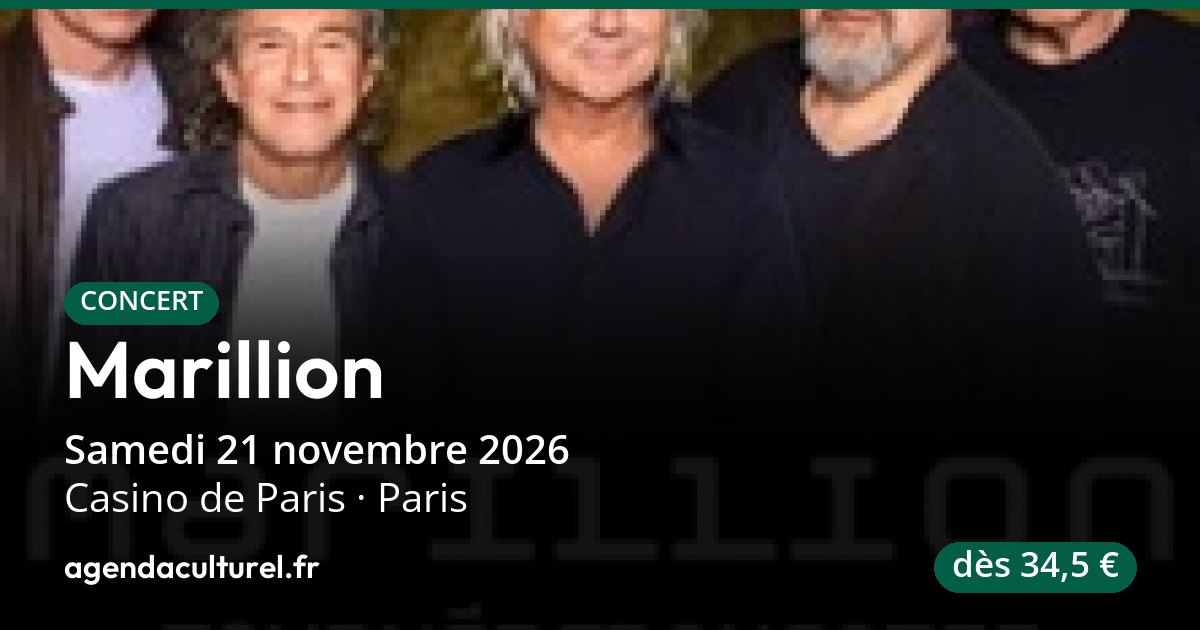Marillion au Casino de Paris le 21/11/2026