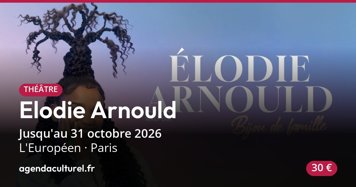 One man show Elodie Arnould à Paris, 3 oct. 2026