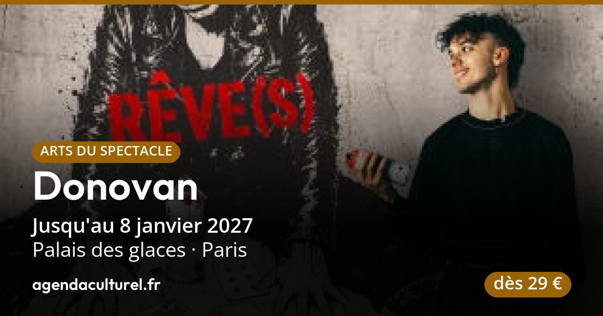 Spectacle de magie Donovan à Paris, 25 septembre 2026