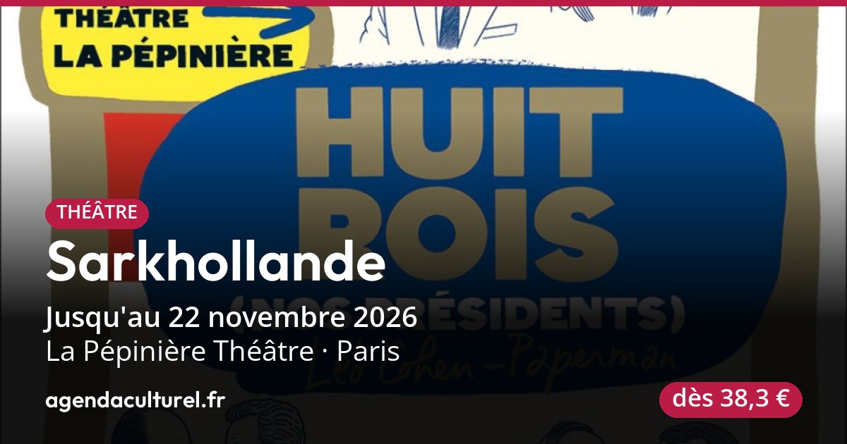 Spectacle d'humour Sarkhollande à Paris, 20 sept. 2026