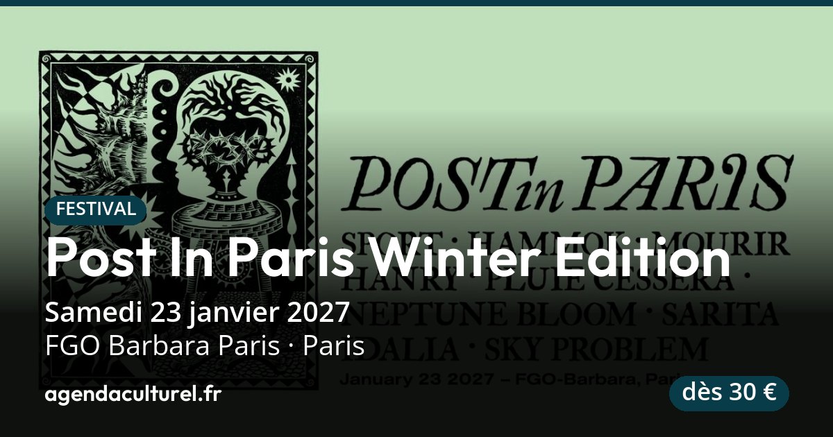 POST IN PARIS - Winter Edition à Paris le 23 janvier 2027