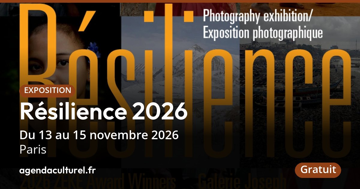 Résilience 2026 à Paris du 13 au 15 nov. 2026, exposition