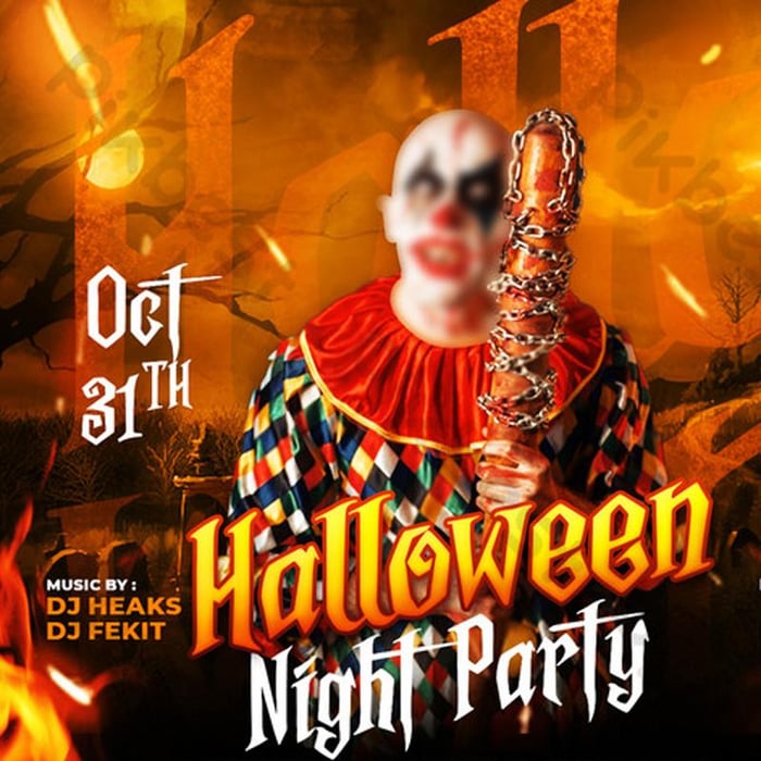 Halloween night party