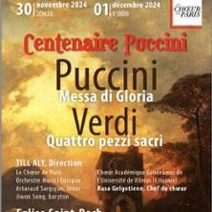 Concert Anniversaire Puccini, Messa Di Gloria / Verdi