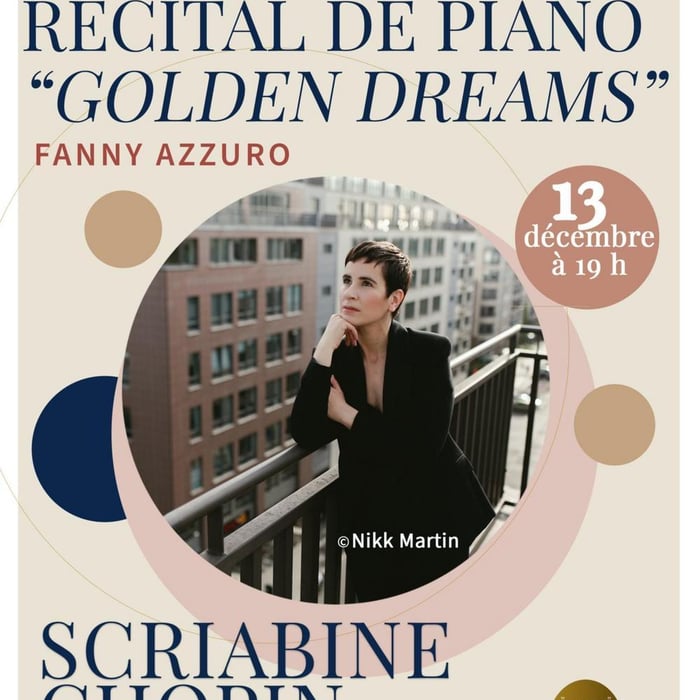 Récital de piano, Golden Dreams, de Fanny Azzuro