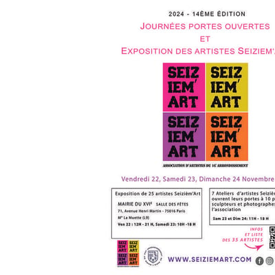 Exposition Artistes Seizièm'Art, 14 ème Edition