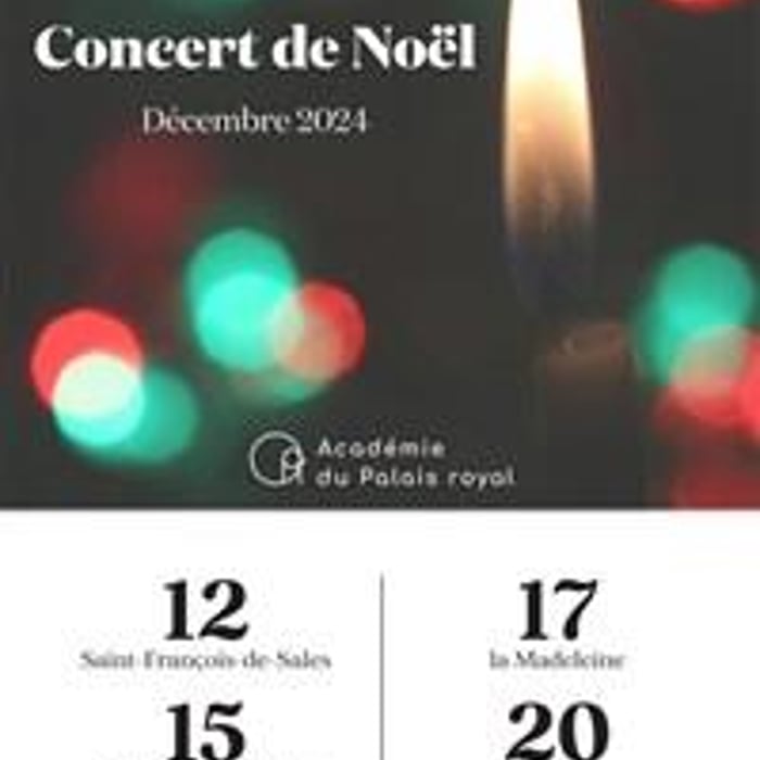 Concert de Noëlà l'Eglise Saint-Honoré D'Eylau