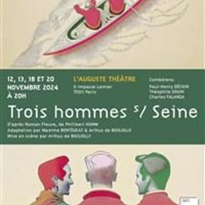 Trois hommes sur Seine