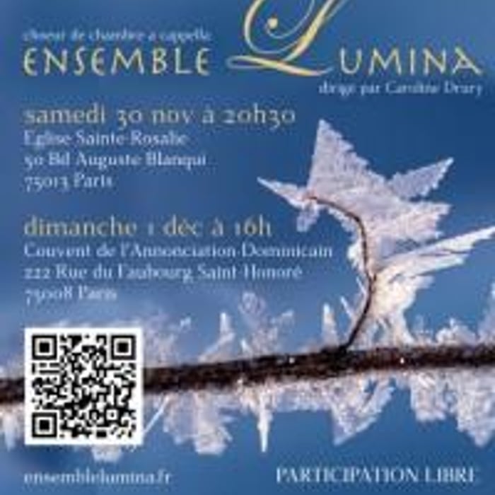 Concert de Noël par l'Ensemble Vocal Lumina