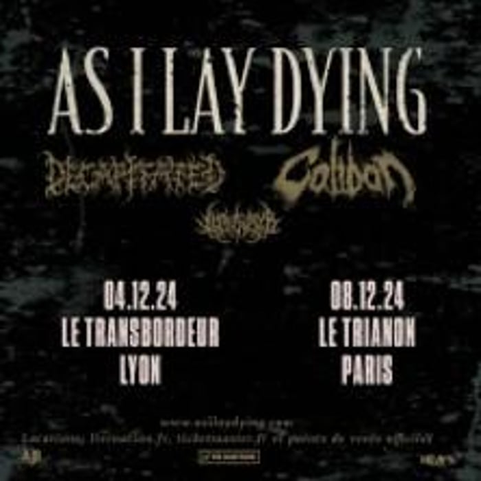 As I Lay Dying, Through Storms Ahead Europe 2024