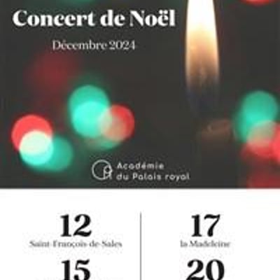 Concert de Noëlà l'Eglise de la Madeleine