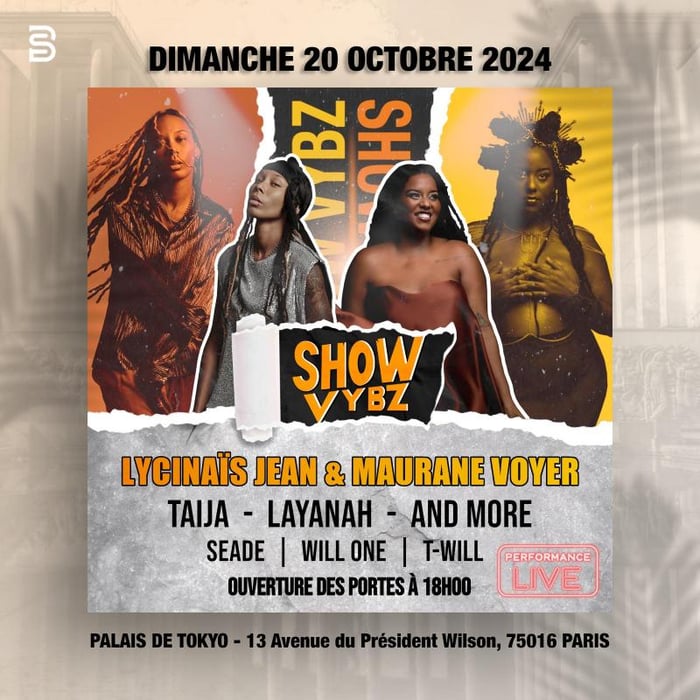 Show Vybz, Maurane Voyer et Lycinaïs Jean en Live