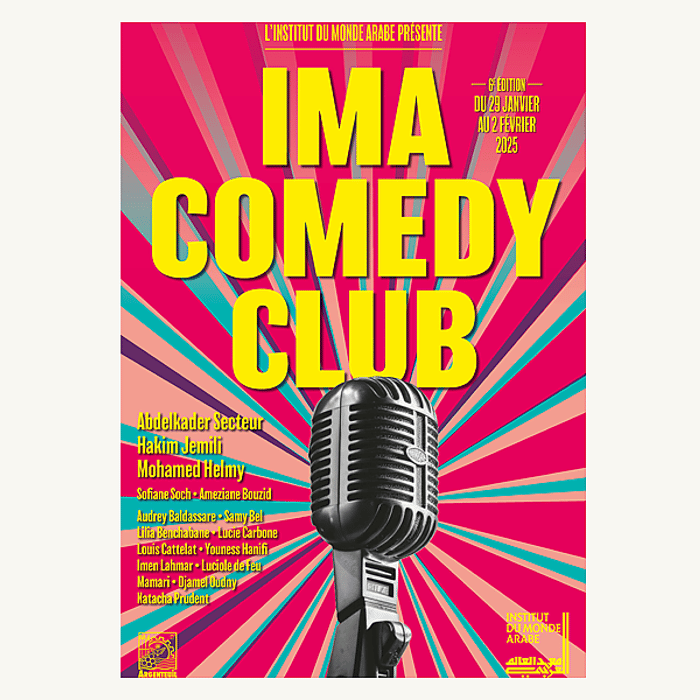 Affiche pour le Gala d'ouverture du IMA Comedy club 2025