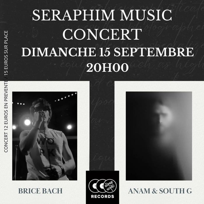 Concert Brice Bach et anam & South G