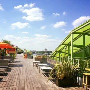 Terrasse du Café Oz Rooftop, Paris13