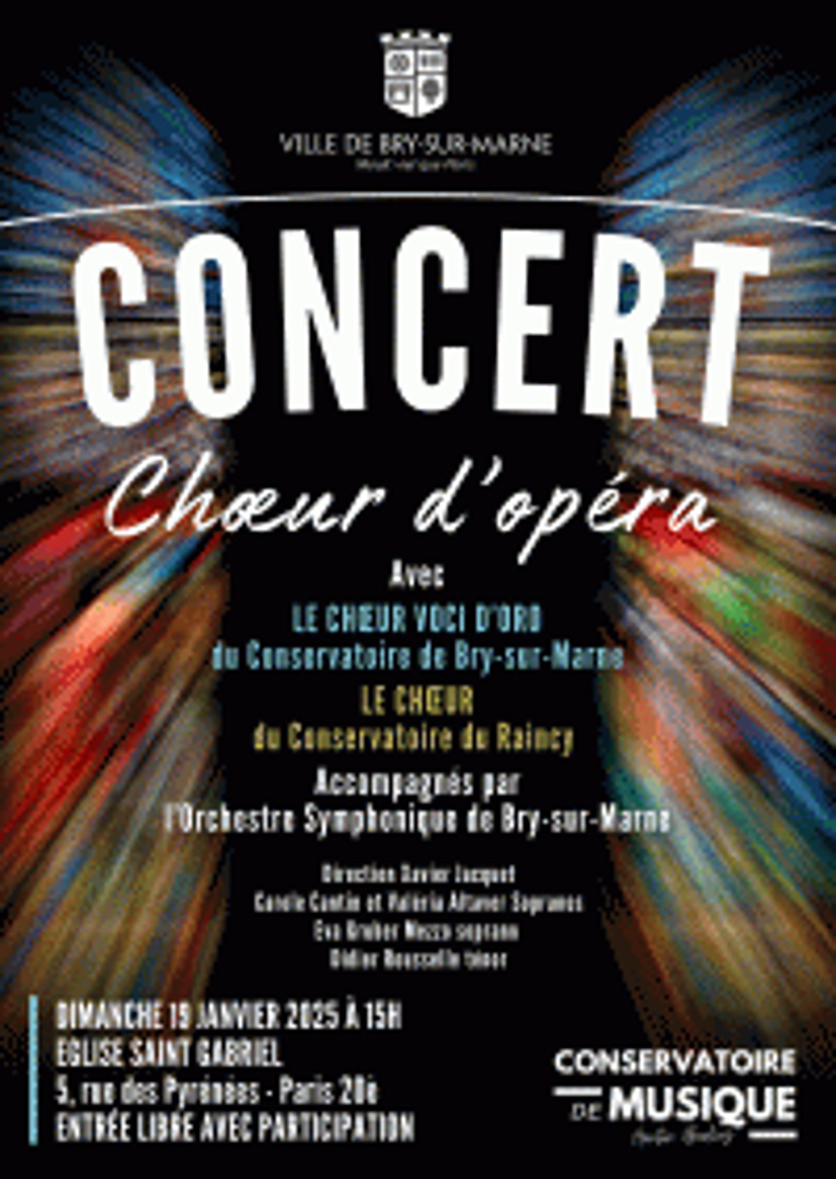 Concert Orchestre Symphonique de Bry à Paris le 19 janvier 2025