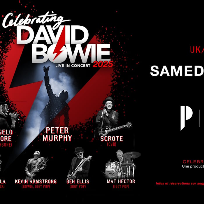 Affiche du concert Celebrating David Bowie à la salle Pleyel