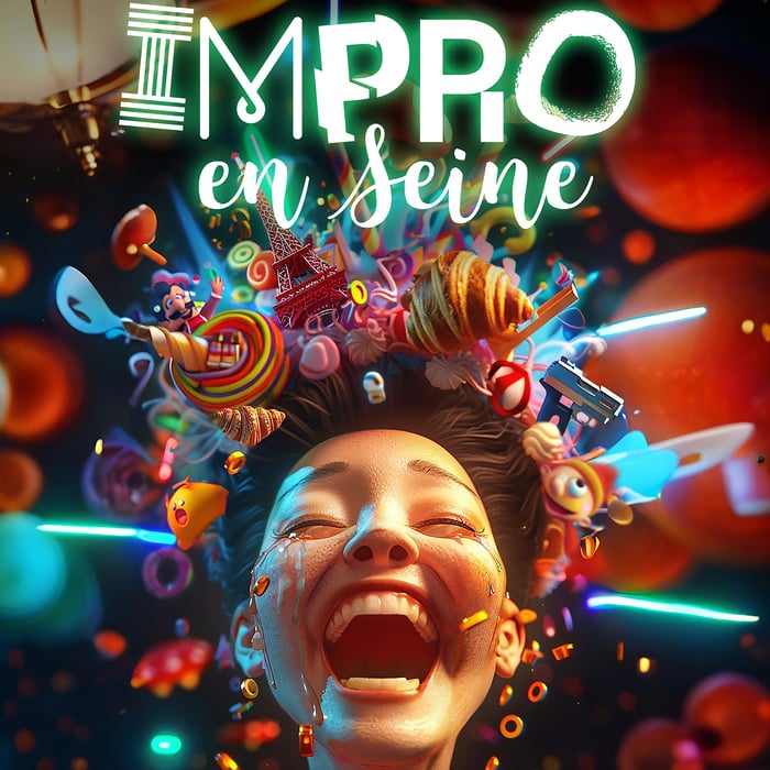 Affiche du festival Impro en Seine 2025