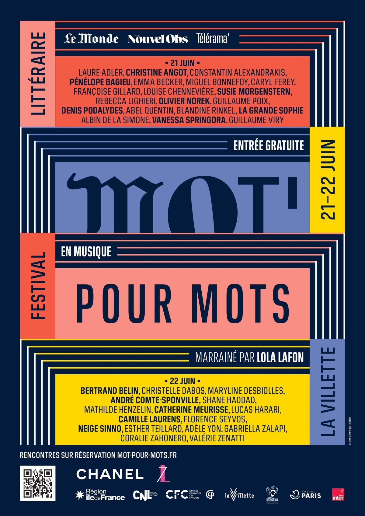 Affiche Festival Mots pour mots
