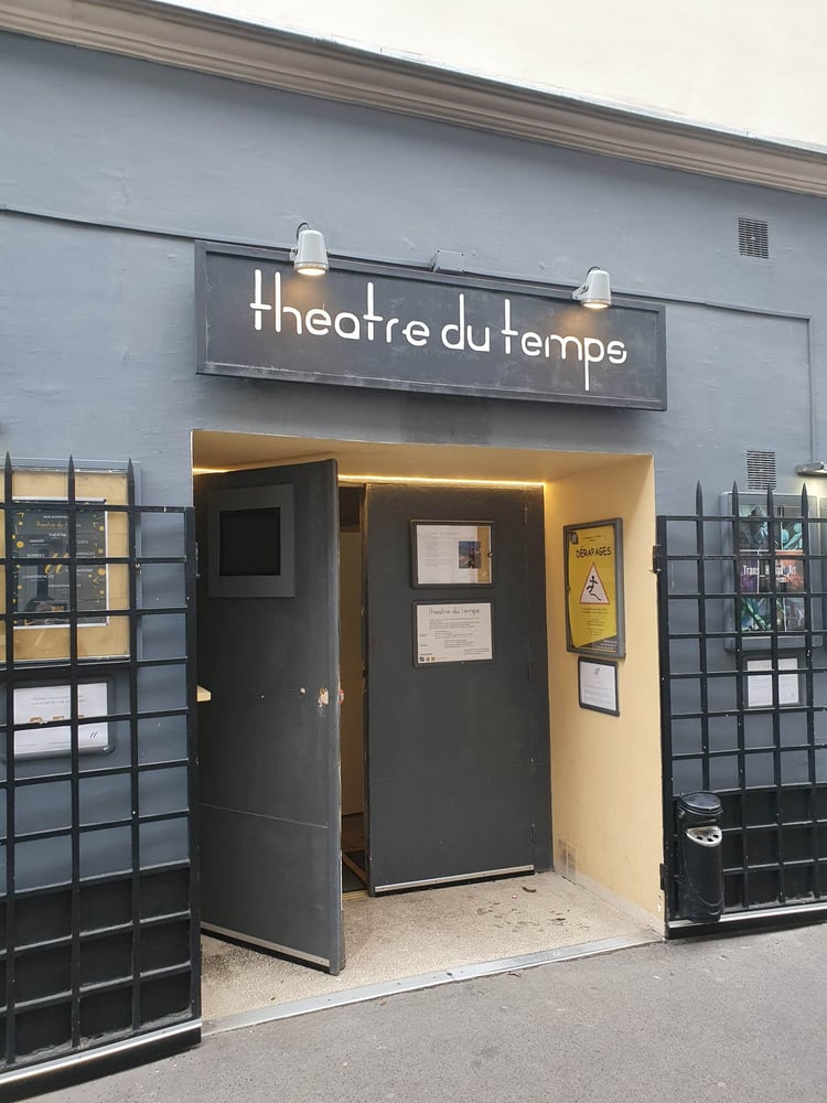 Devanture du Théâtre du Temps - Paris 11ème