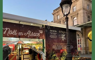 Marché de Noël alsacien Gare de l'Est à Paris