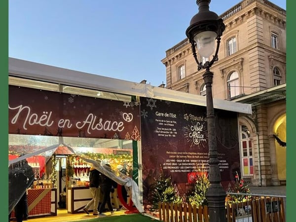 Marché de Noël alsacien Gare de l'Est à Paris