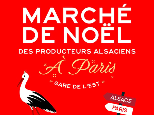 Marché de Noël alsacien Gare de l'Est à Paris