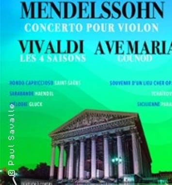 Les 4 Saisons de Vivaldi Extraits, Ave Maria et Concerto de Mendelssohn