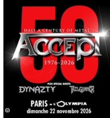 Accept 50th Anniversary Tour 2026