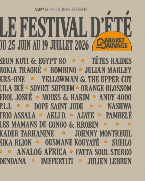 Festival d'été du Cabaret Sauvage