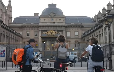 Paris Evening City of Lights Small Group Bike Tour & Boat Cruise