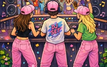 Les Casquettes Rose