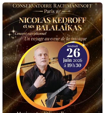Concert exceptionnel de Nicolas Kedroff et ses balalaïkas