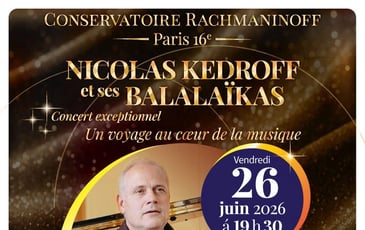 Concert exceptionnel de Nicolas Kedroff et ses balalaïkas