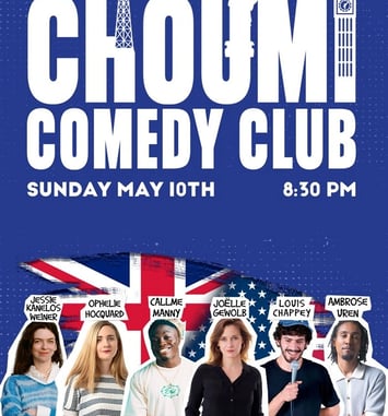 Choumi Comedy Club, in english