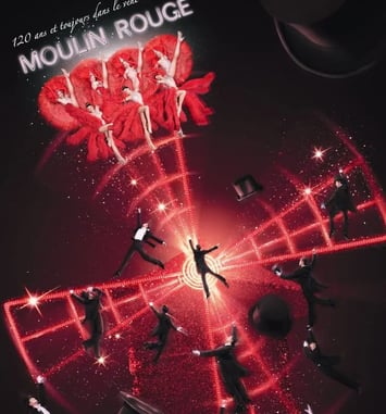 Moulin Rouge Dinner Show with Champagne and Drop Off
