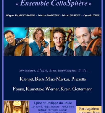 Quatuor de Violoncelles — Ensemble CelloSphère