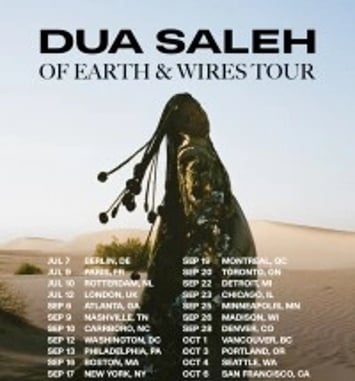 Dua Saleh Of Earth et Wires Tour