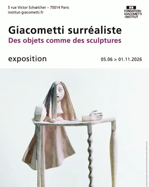 Giacometti surréaliste, des objets comme des sculptures