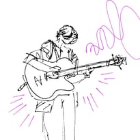 Guitare Percussive en plein air