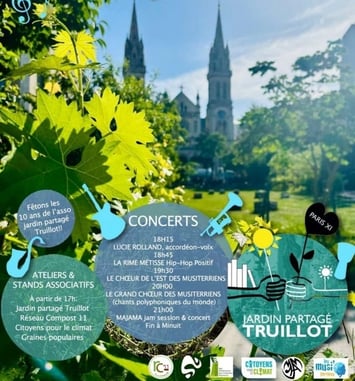 La musique fleurit au jardin Truillot