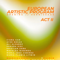 Final residency exhibition