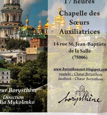 Concert chants sacrés d'Ukraine