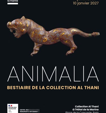 Visite de l'exposition "Animalia" Bestiaire de la "Collection Al Thani" à l'Hôtel de la Marine