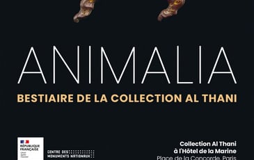Visite de l'exposition "Animalia" Bestiaire de la "Collection Al Thani" à l'Hôtel de la Marine