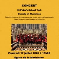 Chorale et Musiciens de la Cathédrale St Peter's de York