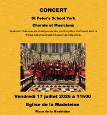 Chorale et Musiciens de la Cathédrale St Peter's de York
