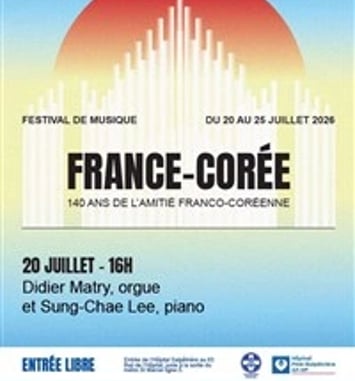 Concert orgue et piano pour le 140ème anniversaire de l'Amitié Franco-Coréenne
