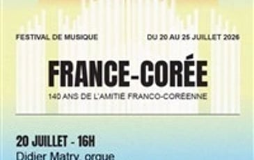 Concert orgue et piano pour le 140ème anniversaire de l'Amitié Franco-Coréenne