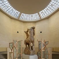 Visites et ateliers en lien avec le Contrepoint d'Anthony Guerrée, Paravent en papier coloré